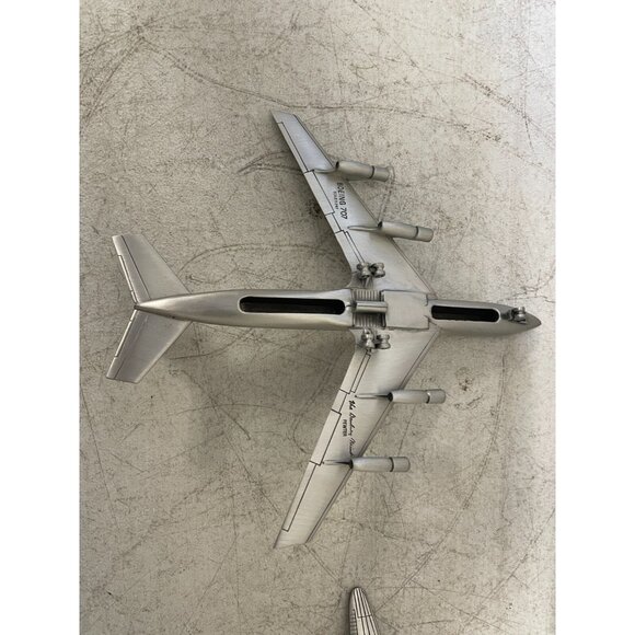 Lot of 2 Danbury Mint Boeing 707 Pewter Great Aircraft of History - Scale 1:247 - Picture 9 of 16